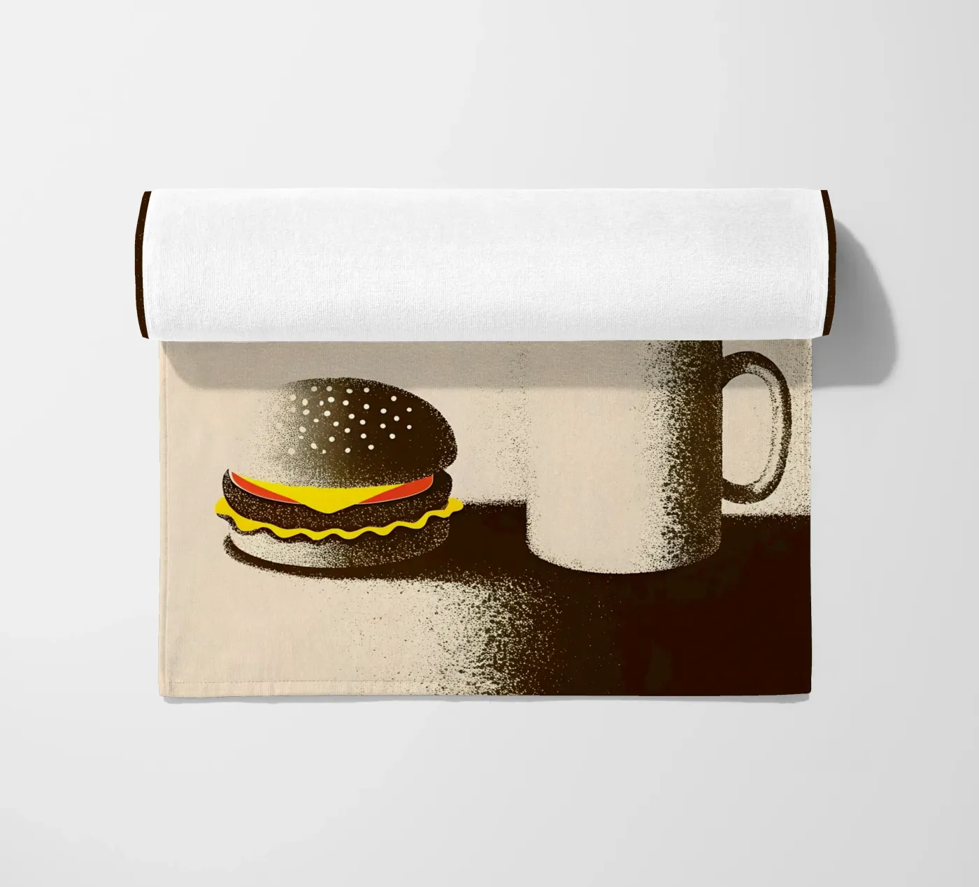 Burgers and Coffee serviette de plage de SOUL SHOP
