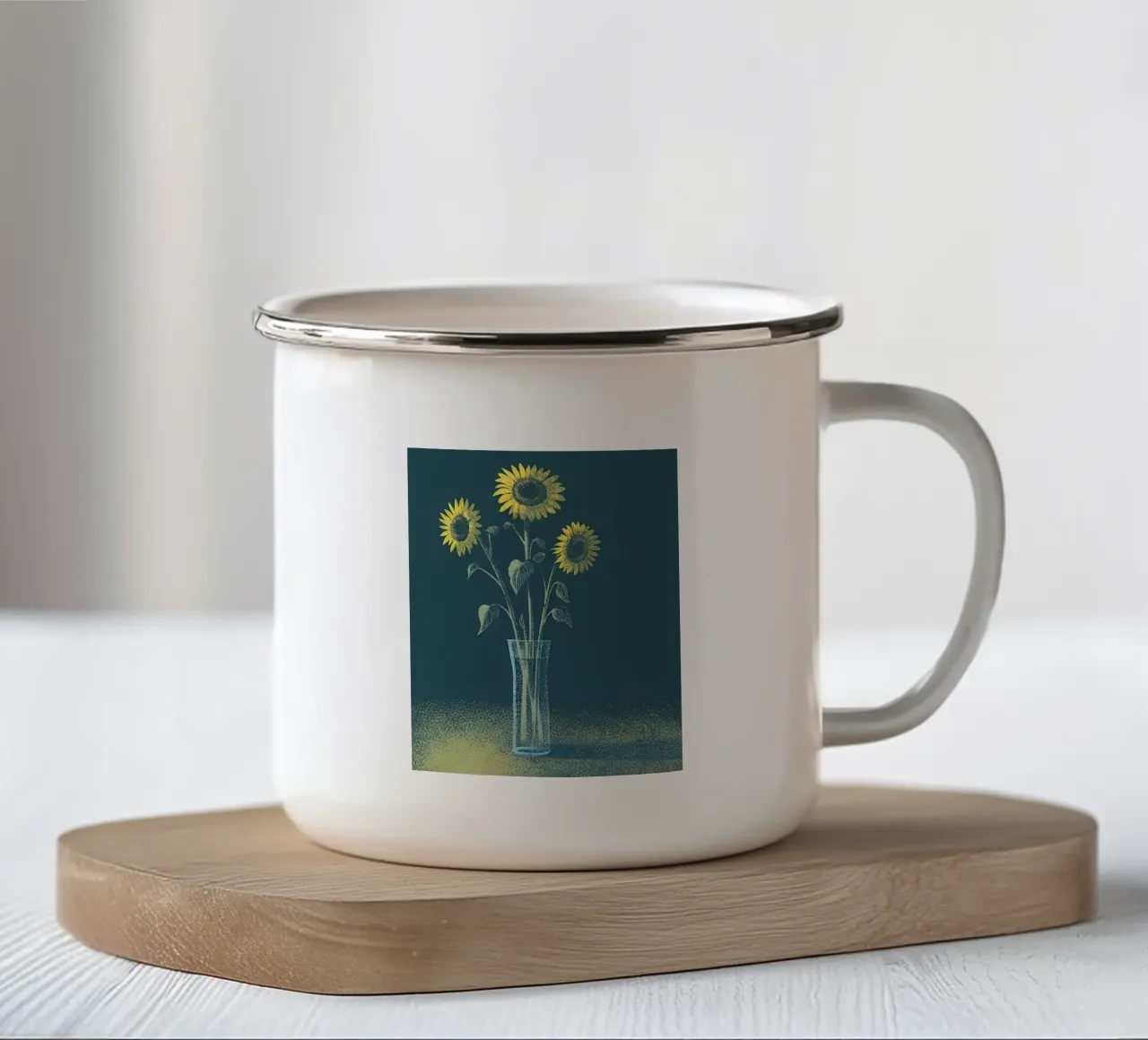 Girasole tazza in smalto da SOUL SHOP