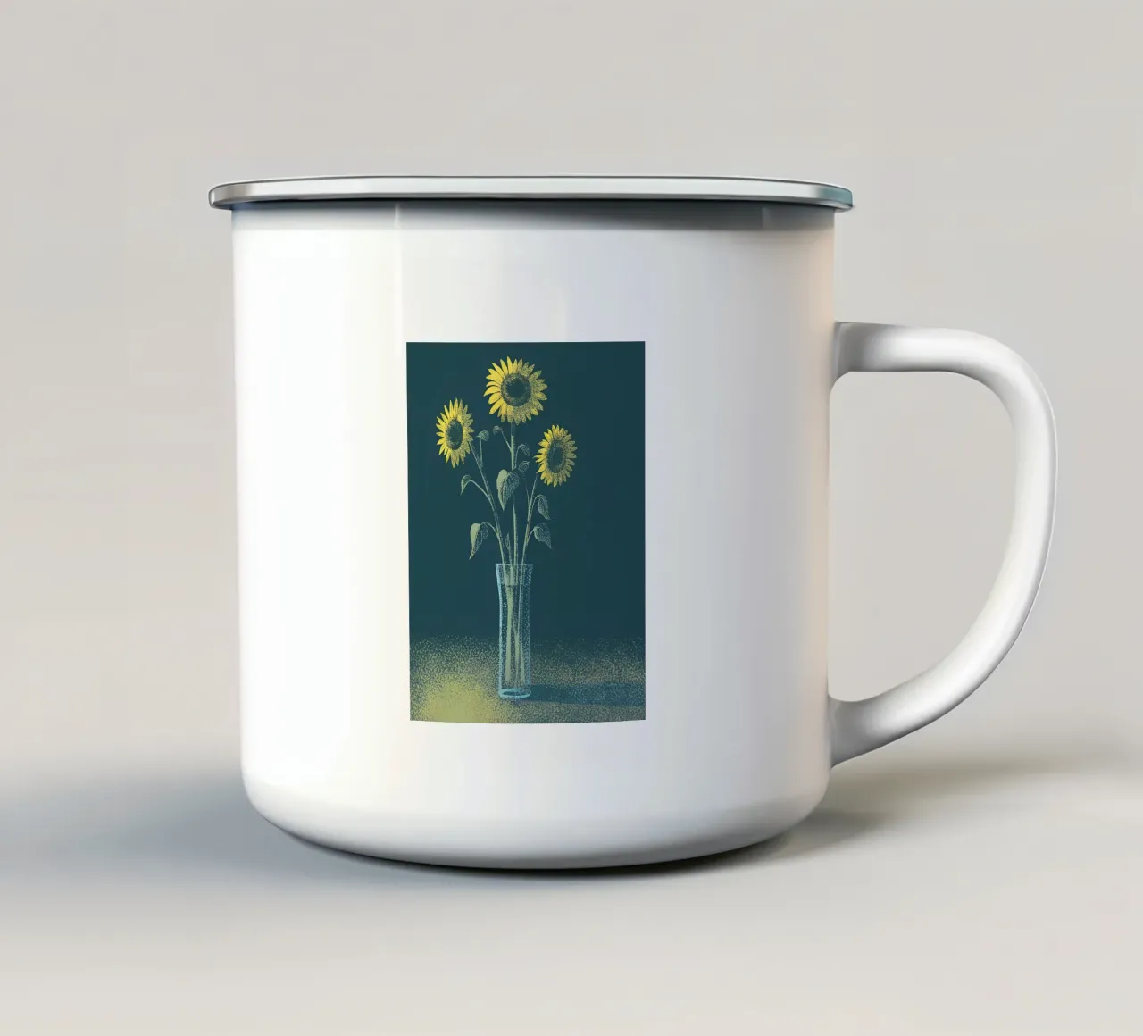 Girasole tazza in smalto da SOUL SHOP