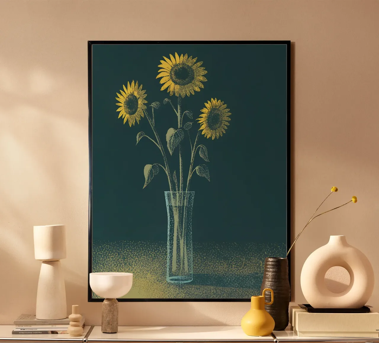 Sunflower poster by SOUL SHOP