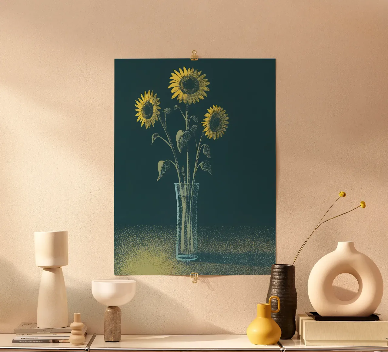 Sunflower poster by SOUL SHOP