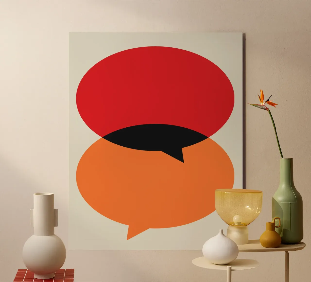 Modulo di chat Bauhaus alluminio dibond da Family Bauhaus Art