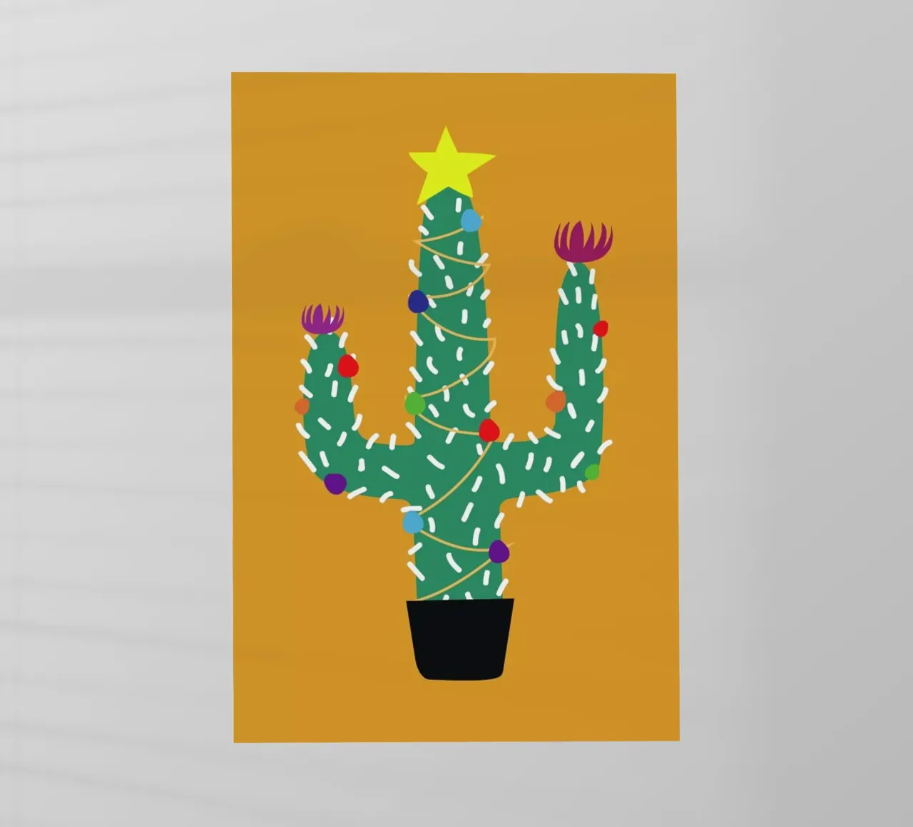Cactus Christmas pellicola backlit da The Native State