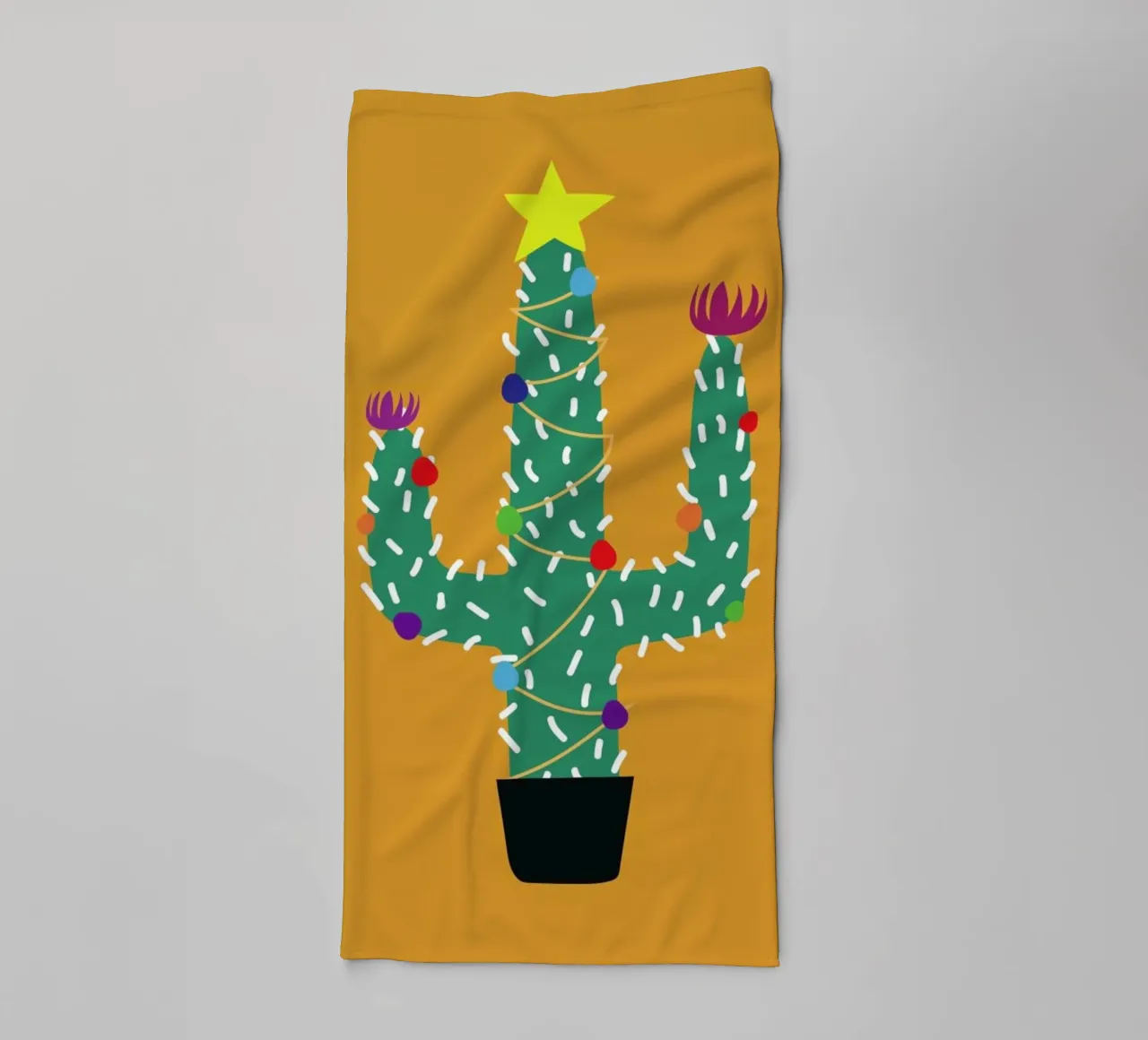 Cactus Christmas asciugamano da bagno da The Native State