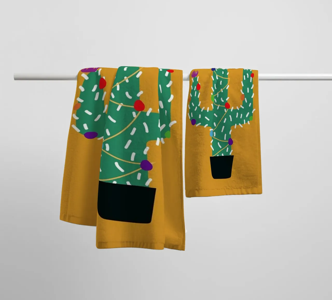 Cactus Christmas asciugamano da bagno da The Native State