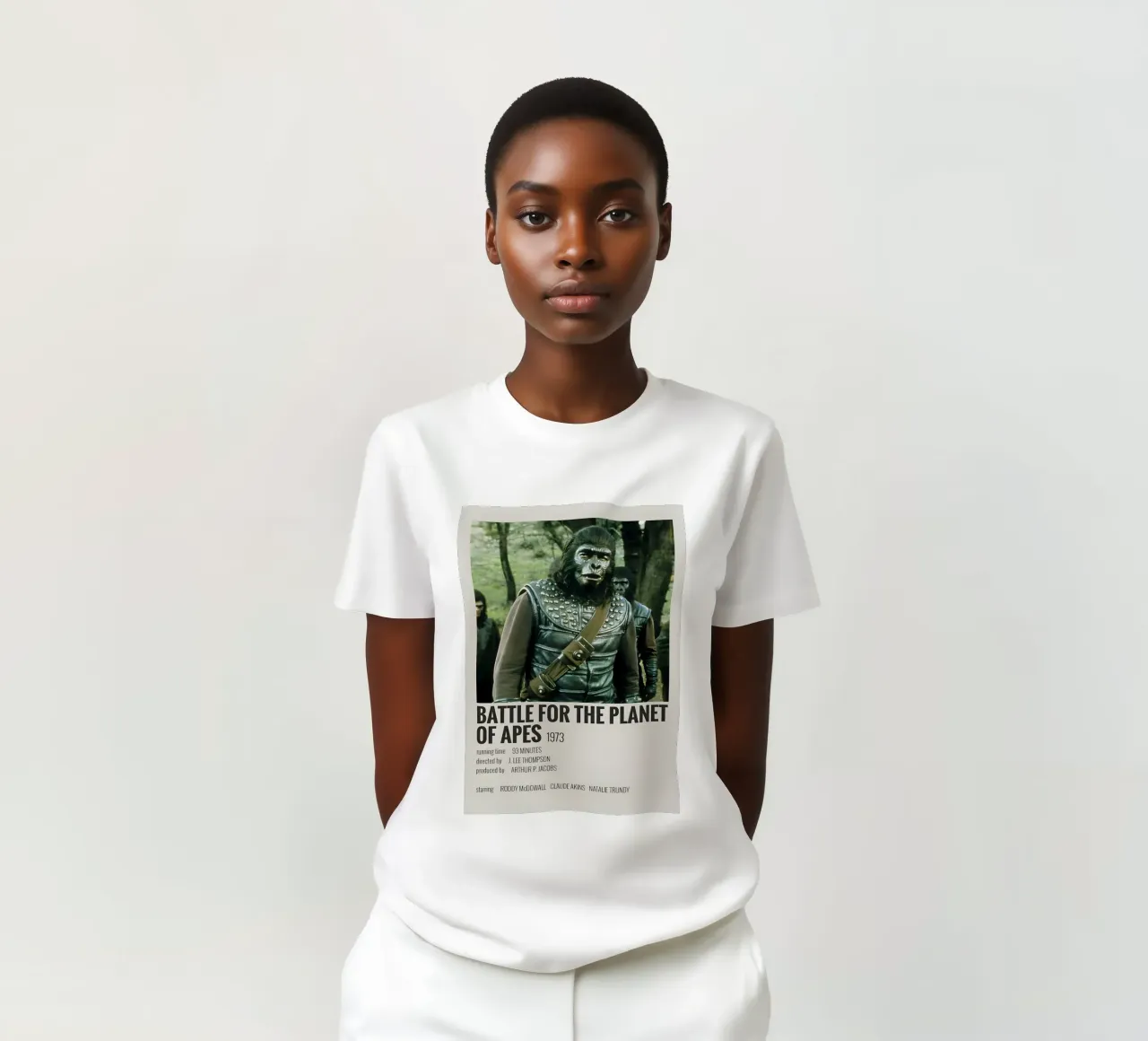 BATTLE FOR THE PLANET OF APES 1973 t-shirt da MVFminimalist