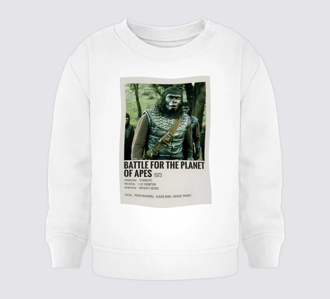 BATTLE FOR THE PLANET OF APES 1973 felpa neonato da MVFminimalist
