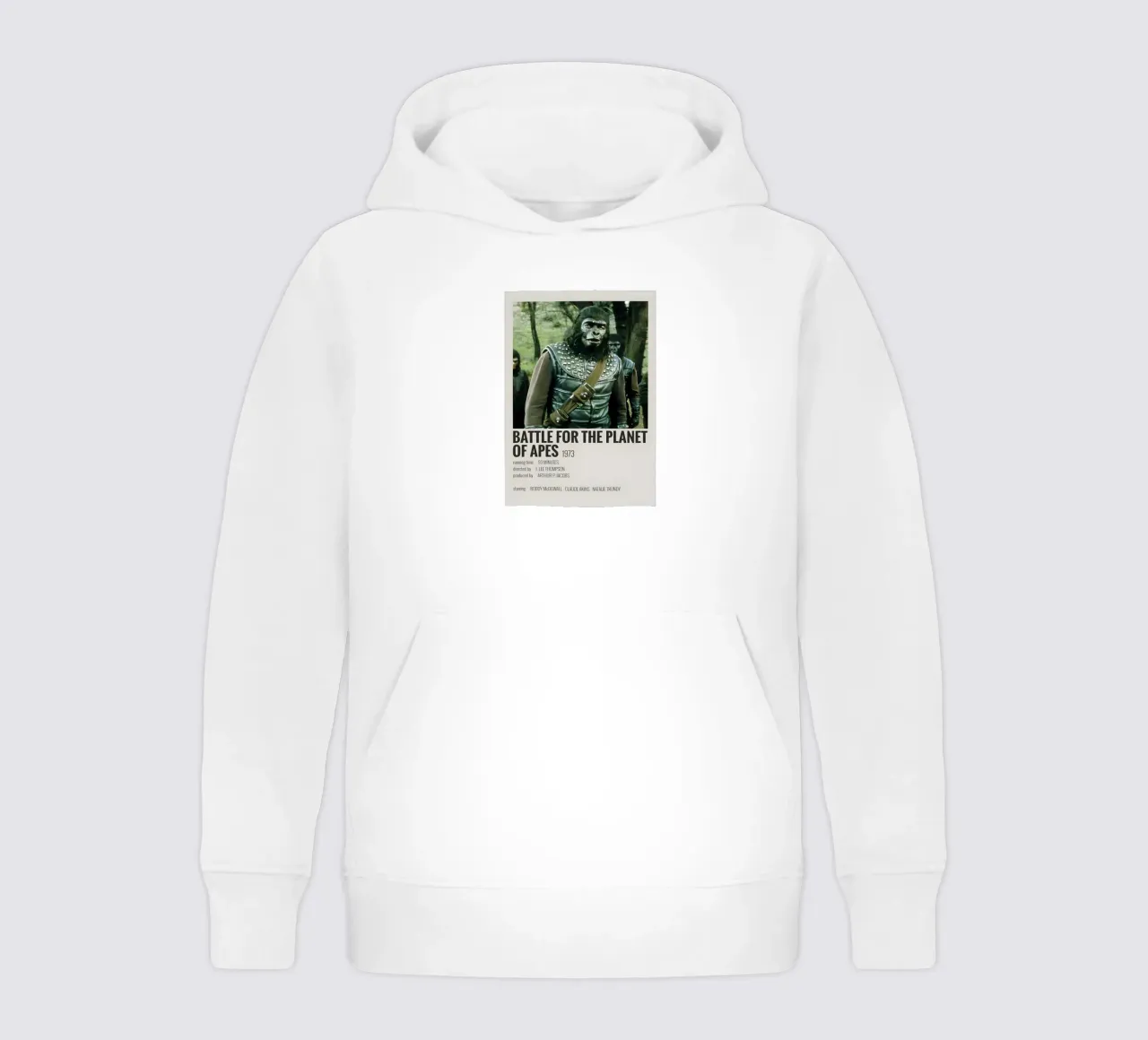 BATTLE FOR THE PLANET OF APES 1973 felpa bambino con cappuccio da MVFminimalist