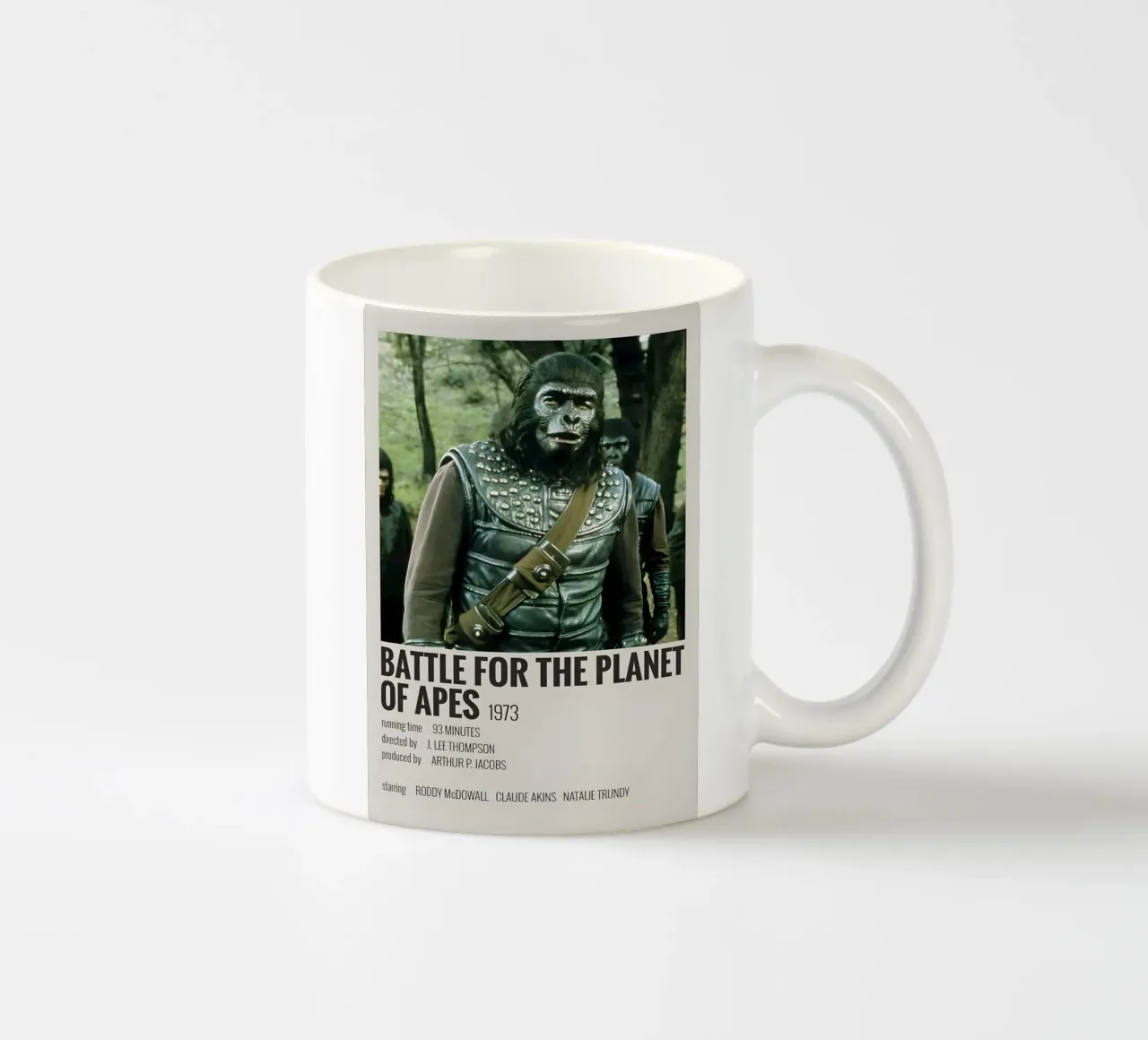 BATTLE FOR THE PLANET OF APES 1973 tazza in ceramica da MVFminimalist