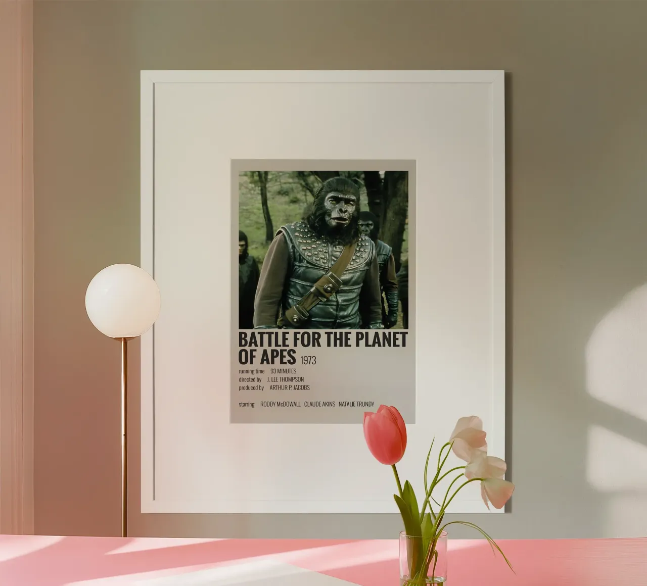 BATTLE FOR THE PLANET OF APES 1973 poster da MVFminimalist