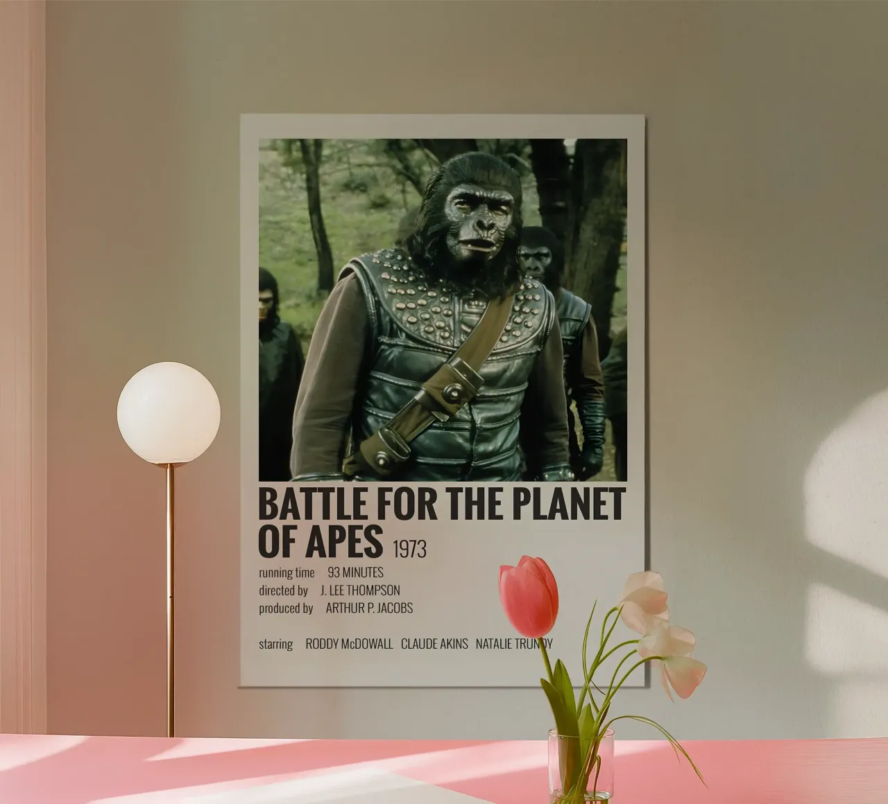 BATTLE FOR THE PLANET OF APES 1973 poster da MVFminimalist