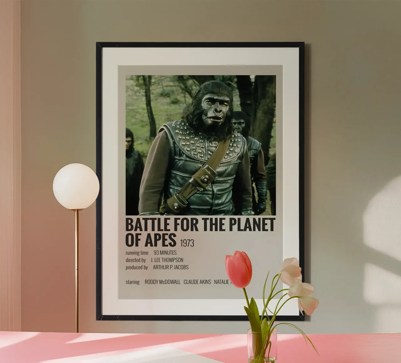 BATTLE FOR THE PLANET OF APES 1973 poster da MVFminimalist