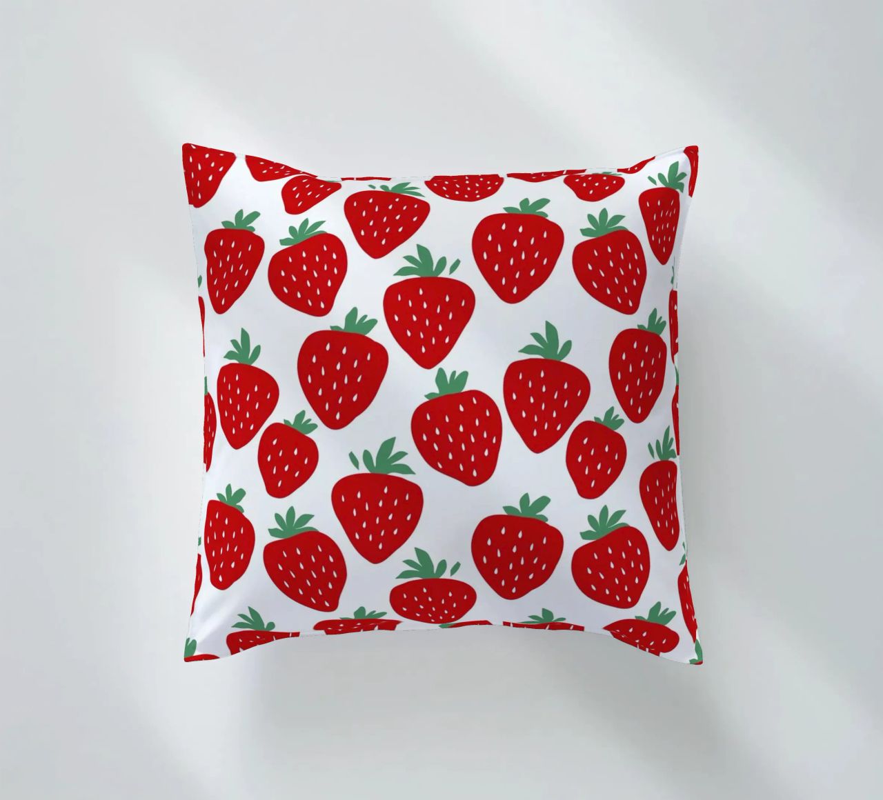 Strawberry Fields Forever decorative cushion by A Nordic Girl