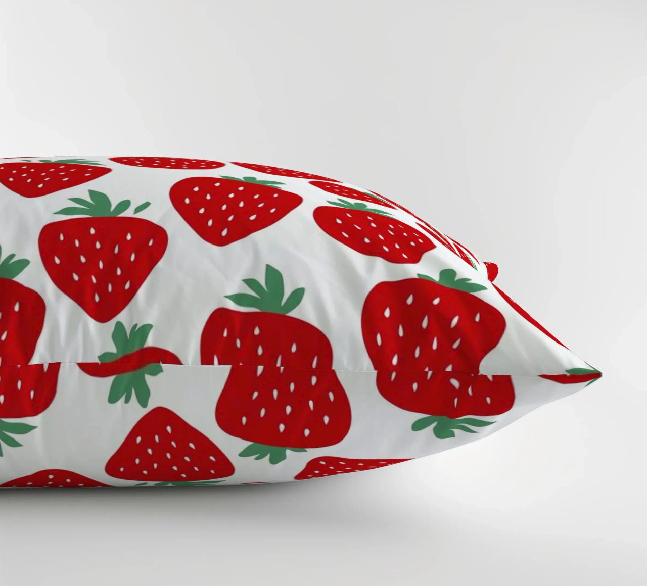 Strawberry Fields Forever decorative cushion by A Nordic Girl