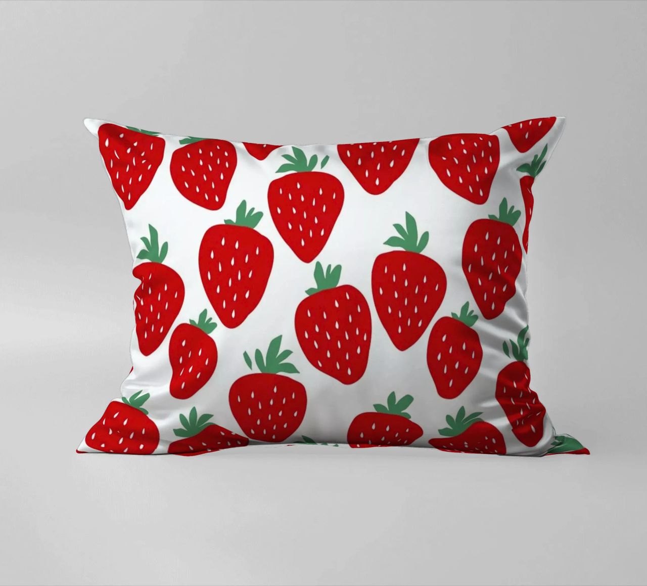 Strawberry Fields Forever decorative cushion by A Nordic Girl