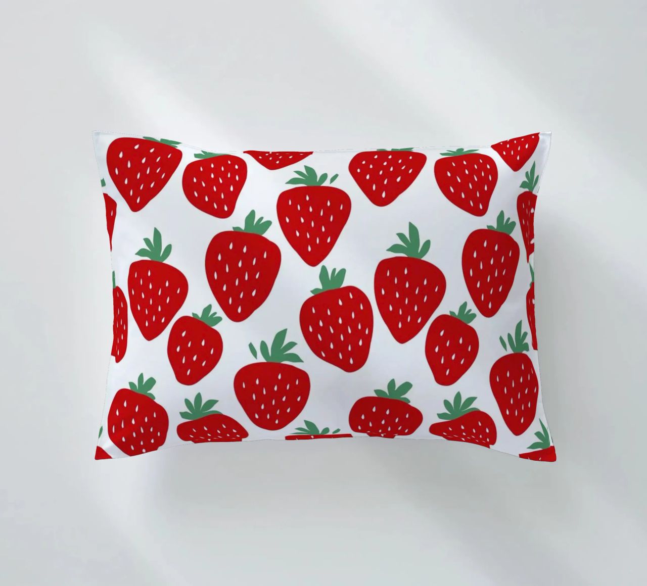Strawberry Fields Forever decorative cushion by A Nordic Girl