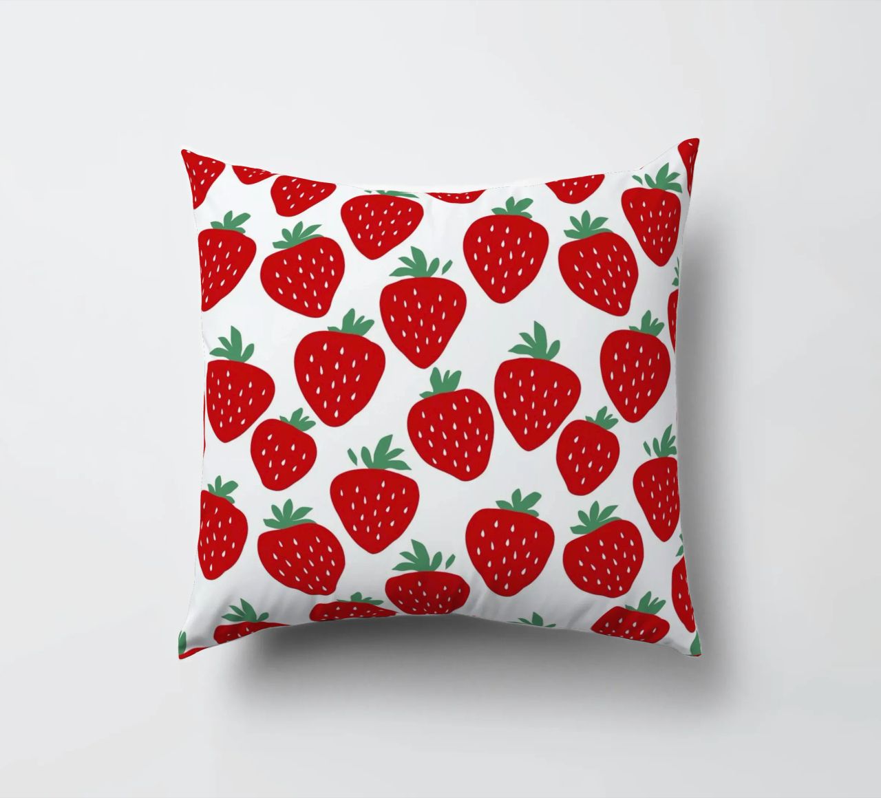 Strawberry Fields Forever decorative cushion by A Nordic Girl