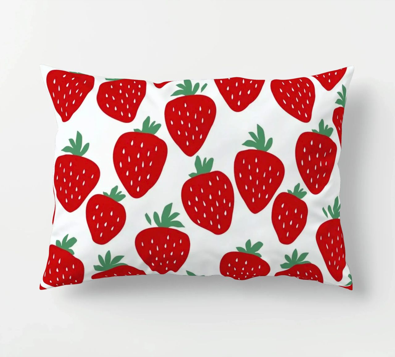 Strawberry Fields Forever decorative cushion by A Nordic Girl