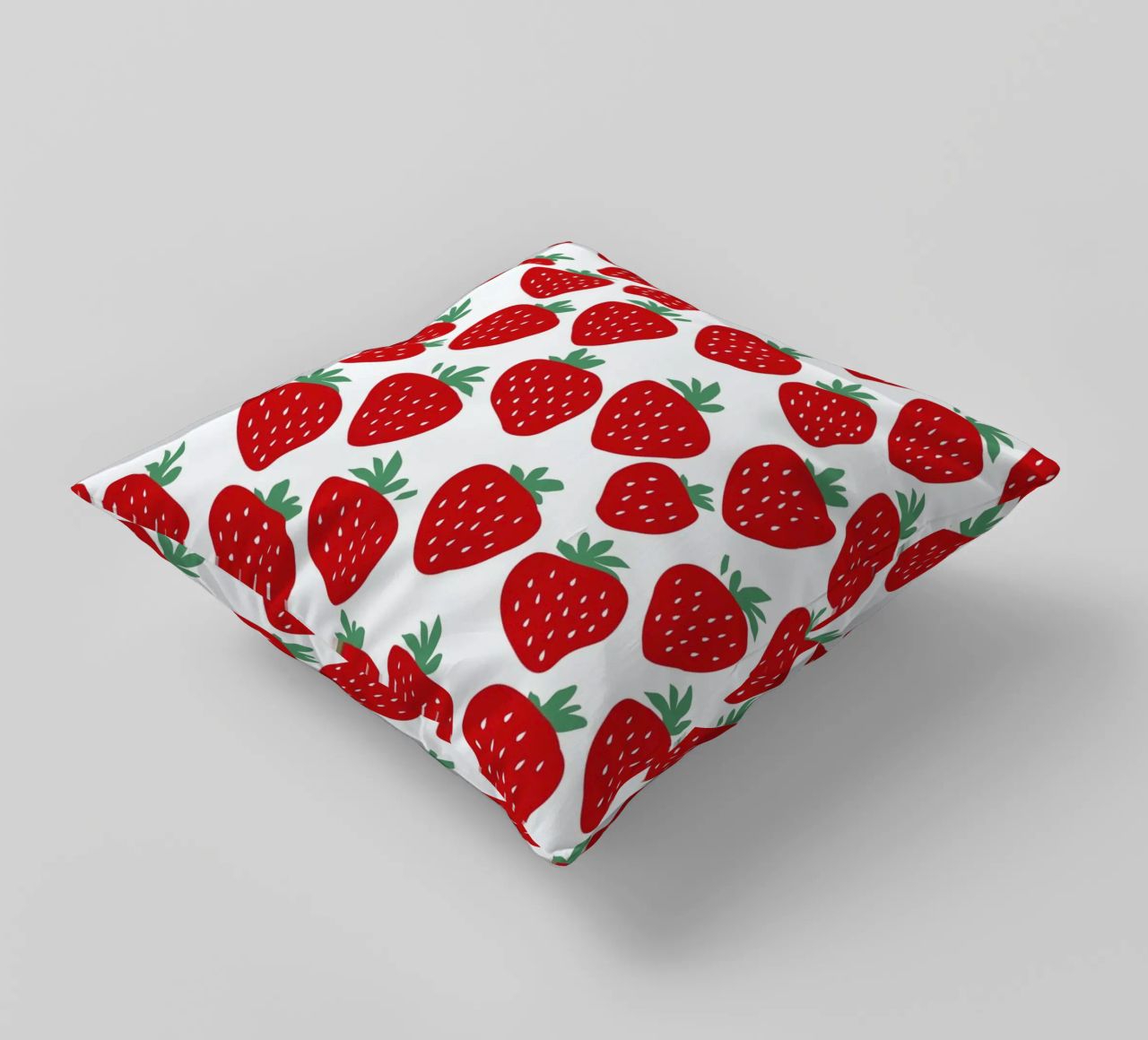 Strawberry Fields Forever decorative cushion by A Nordic Girl