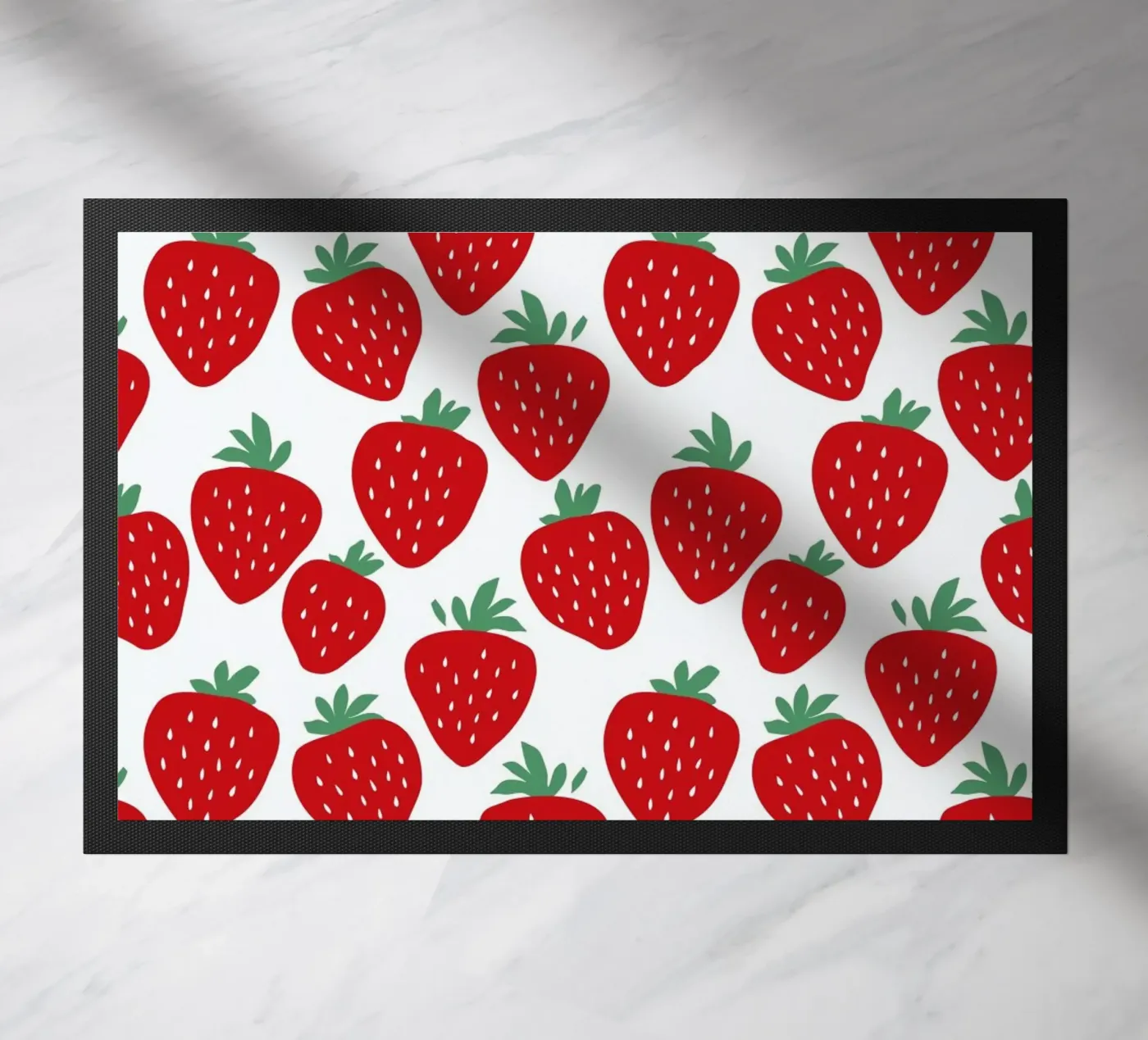 Strawberry Fields Forever doormat by A Nordic Girl