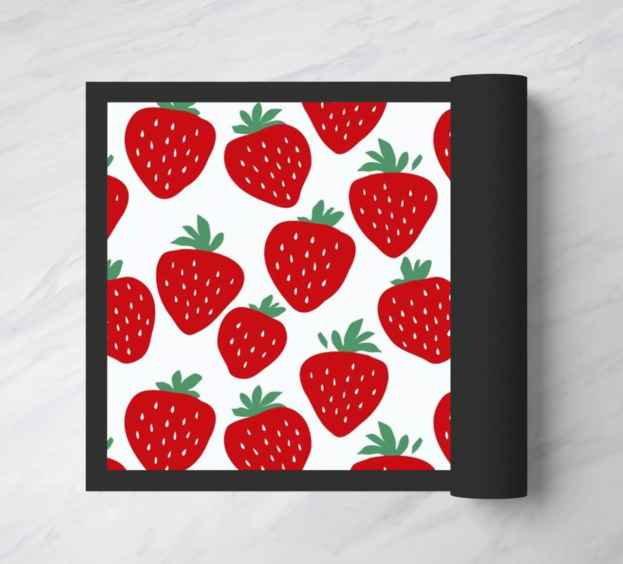 Strawberry Fields Forever doormat by A Nordic Girl