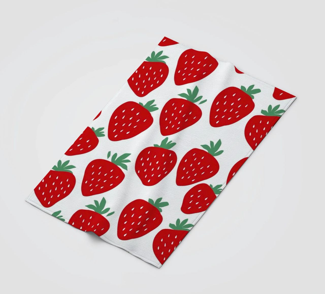 Strawberry Fields Forever fleece blanket by A Nordic Girl