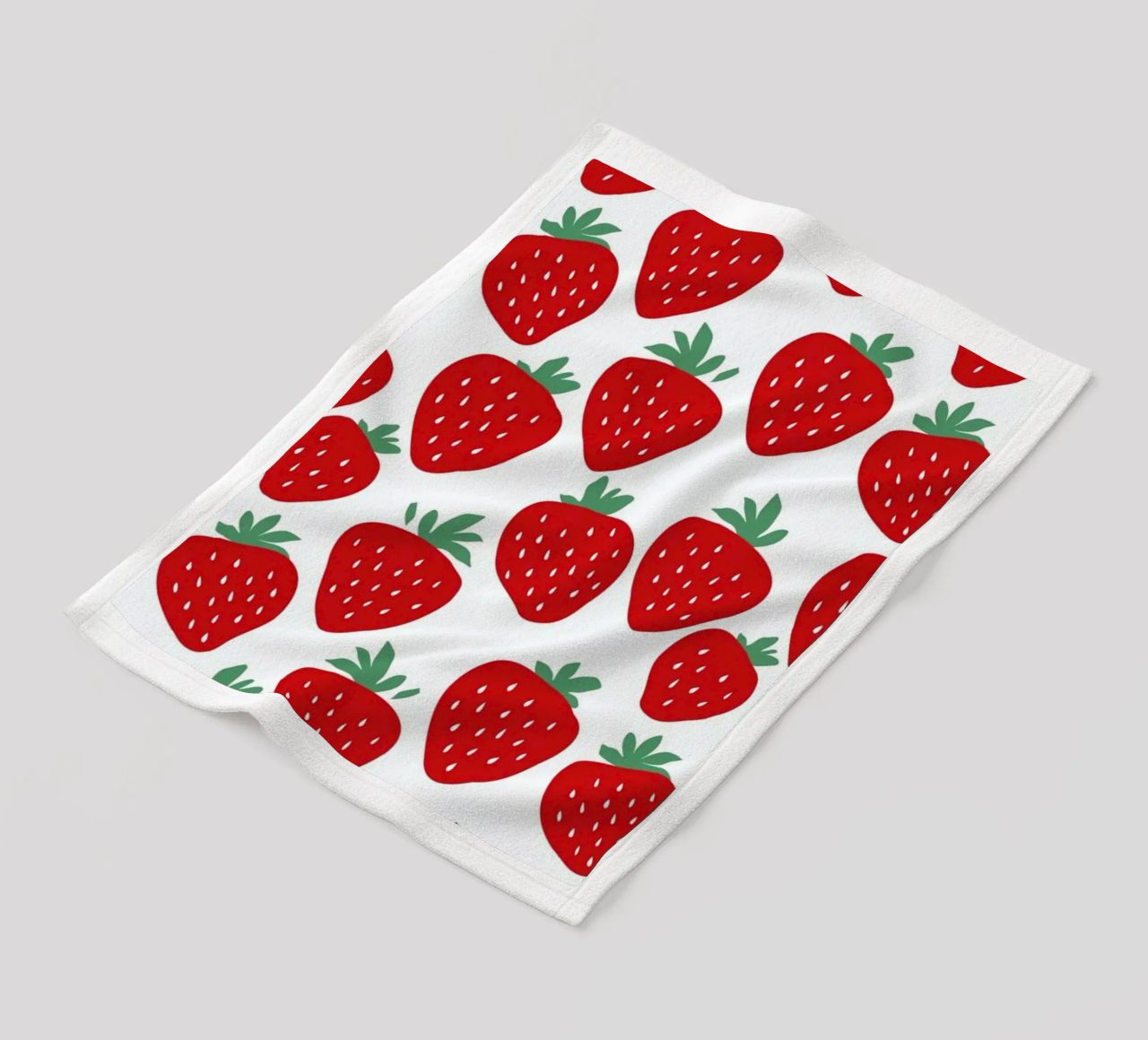 Strawberry Fields Forever fleece blanket by A Nordic Girl