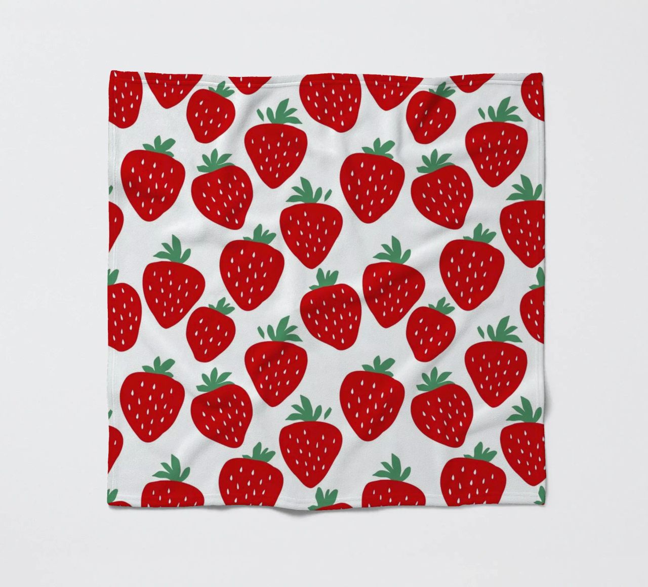 Strawberry Fields Forever fleece blanket by A Nordic Girl
