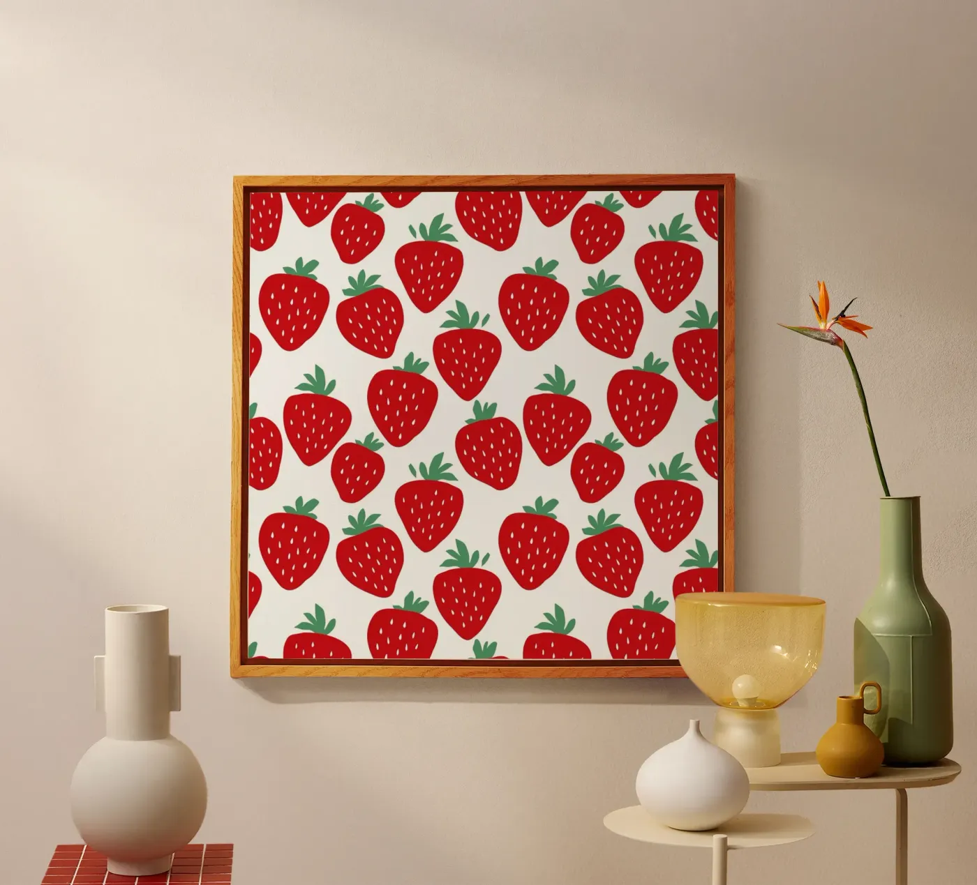 Strawberry Fields Forever Acryl-Glas von A Nordic Girl