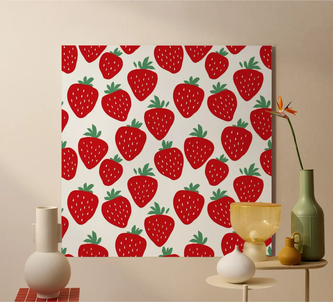 Strawberry Fields Forever Acryl-Glas von A Nordic Girl