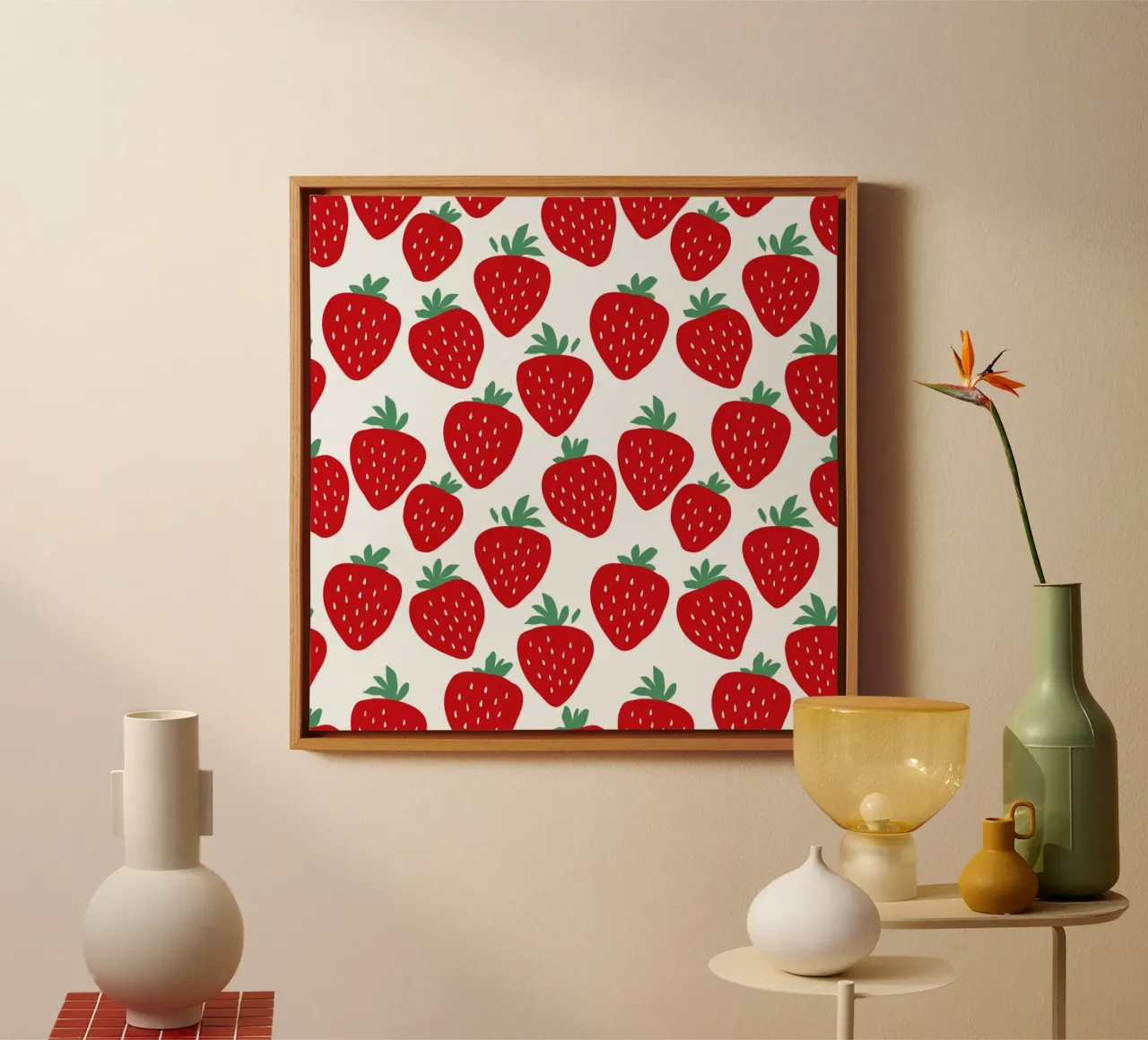 Strawberry Fields Forever Leinwand von A Nordic Girl