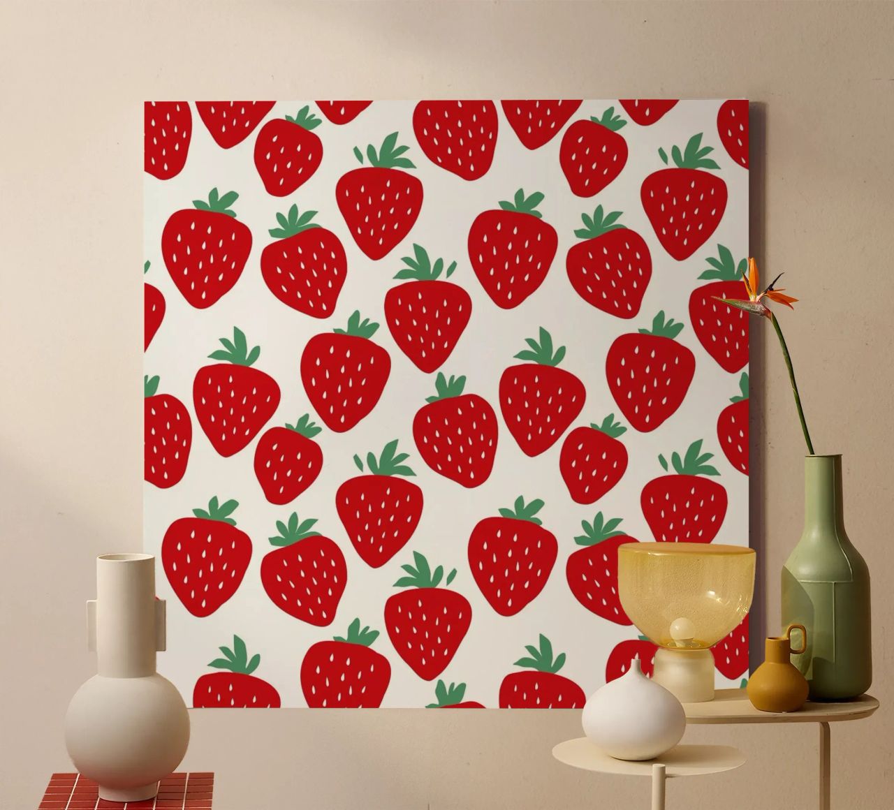 Strawberry Fields Forever canvas by A Nordic Girl