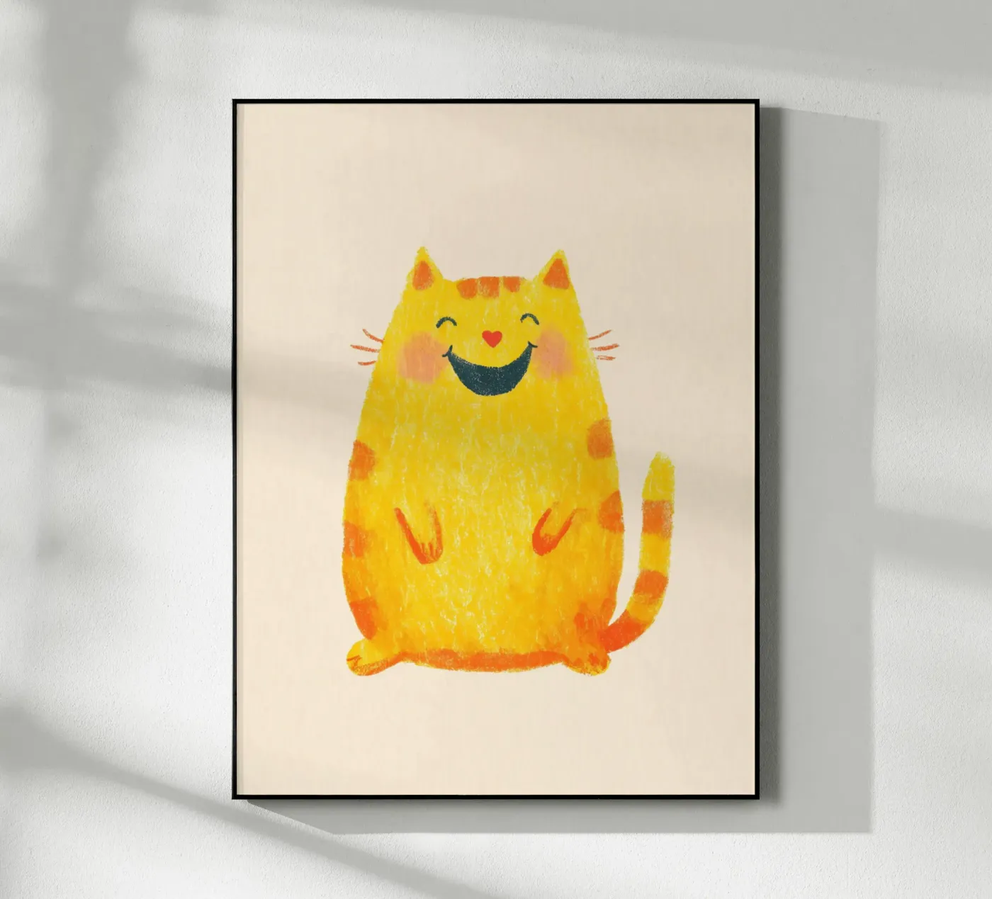 Gatto grasso e carino plexiglass da Carinaprint