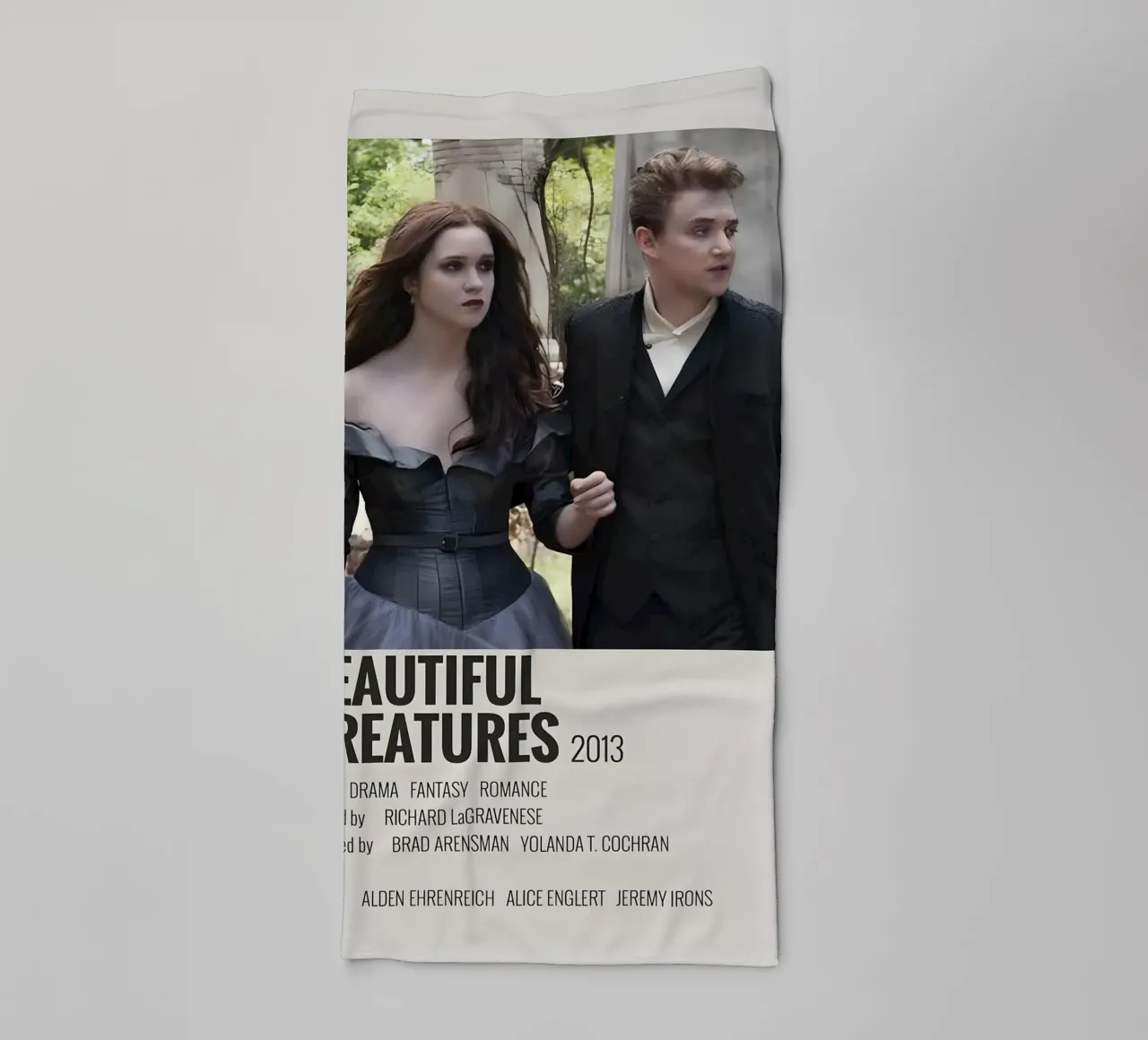 BEAUTIFUL CREATURES 2013 towel by MVFminimalist