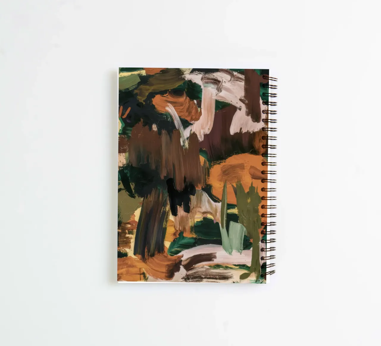 Autumnal Camouflage Swirl spiral notebook by Dream Spectrum