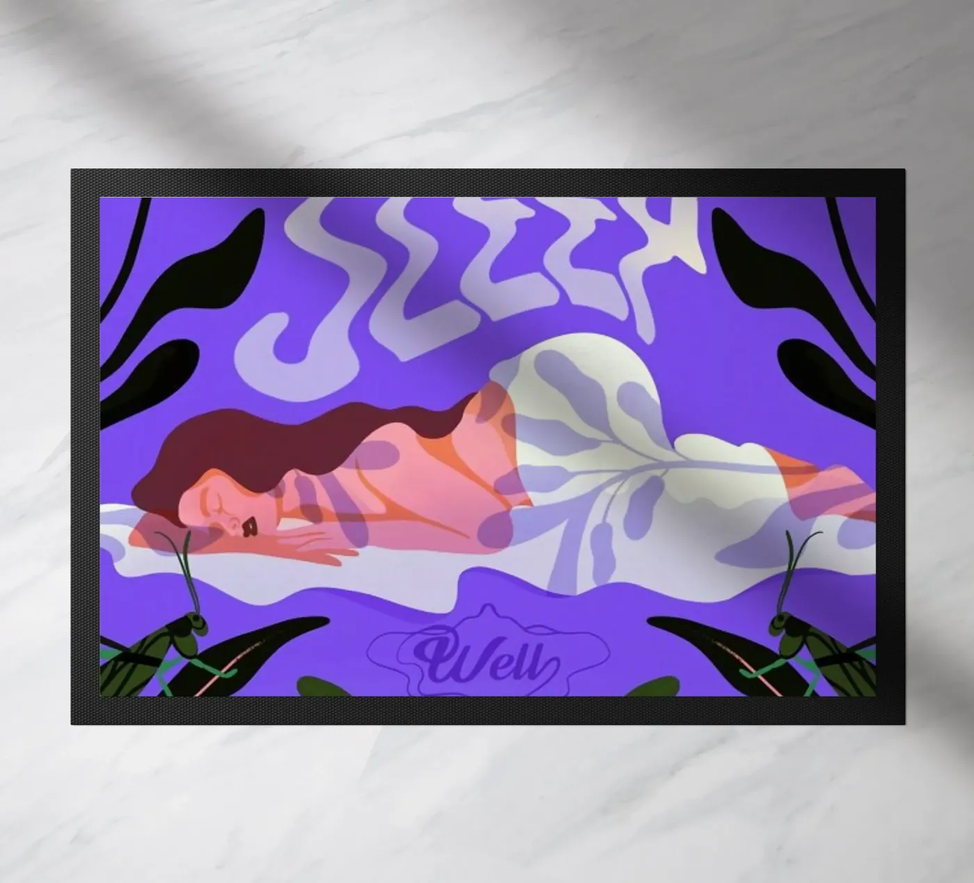 Sleep Well deurmat van Kika illu