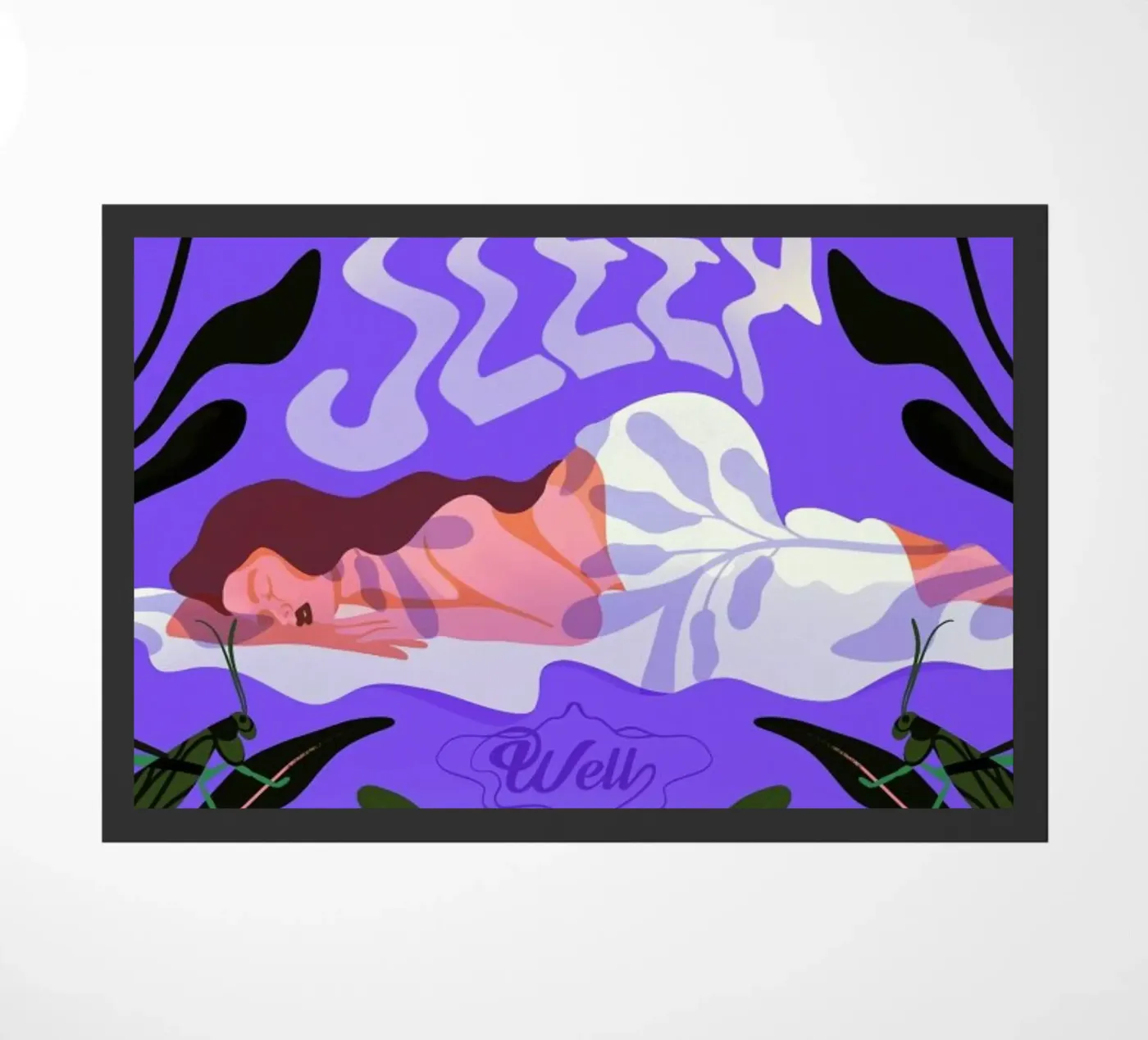 Sleep Well deurmat van Kika illu