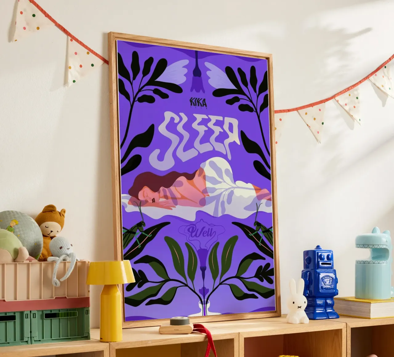 Sleep Well plexiglass da Kika illu