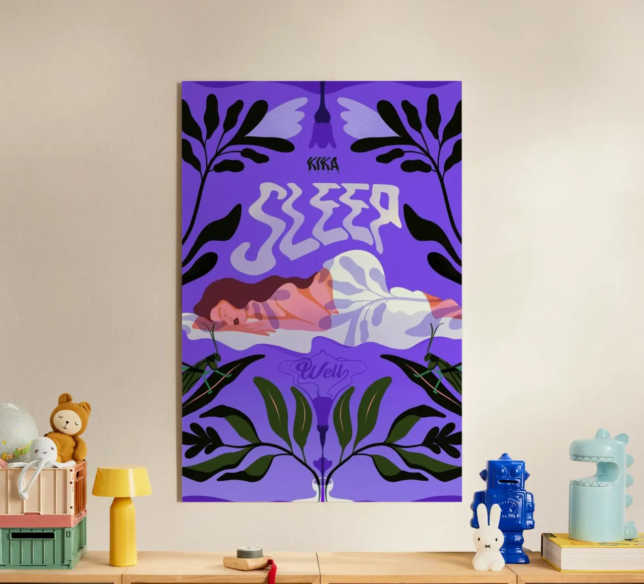 Sleep Well plexiglass da Kika illu