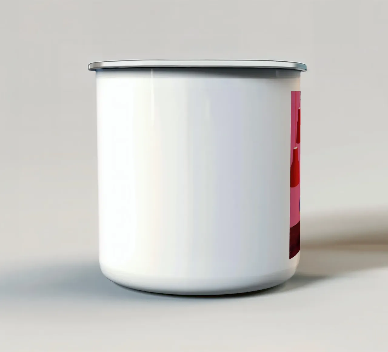 Verdeggiante fioritura festiva tazza in smalto da Opal Strokes