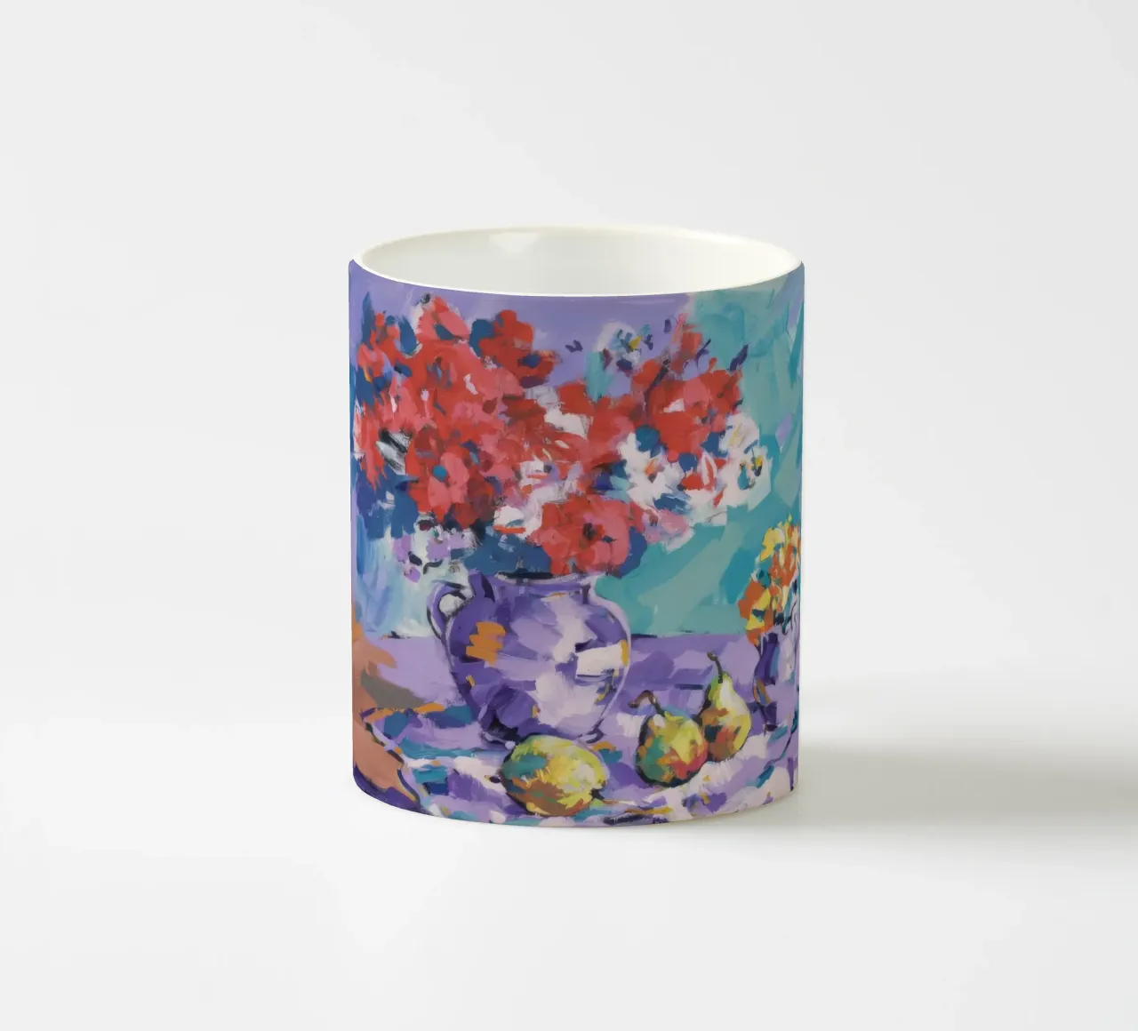 Medley di fiori di corallo tazza in ceramica da Celestial Harmony