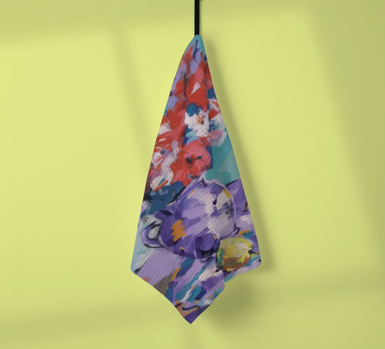 Coral Bloom Medley tea towel by Celestial Harmony