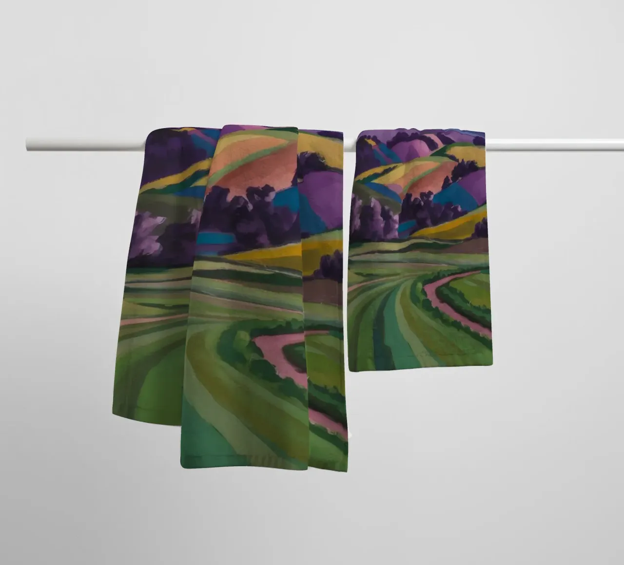 Emerald Path Radiance towel by Radiance Landscape