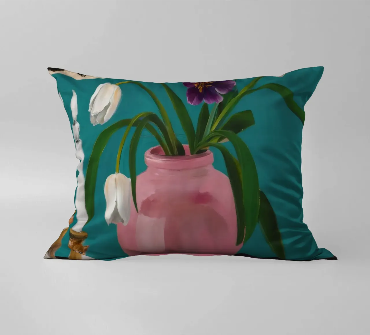 Limoni Cerise Tulipano cuscino da Opal Strokes
