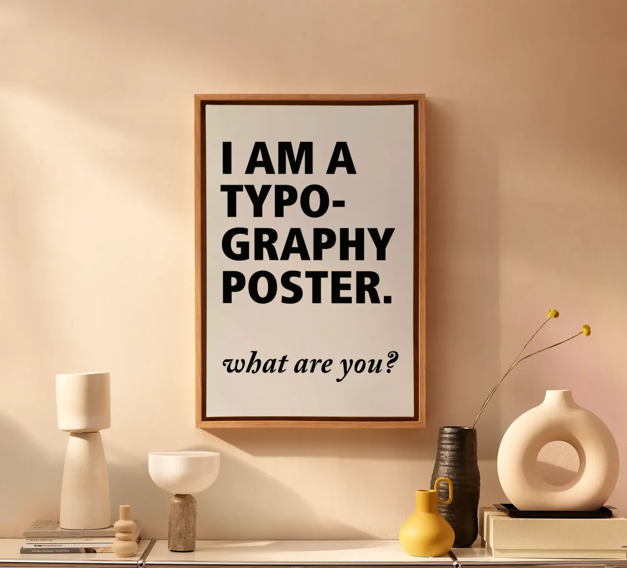 What are you? tela con Cornice a cassetta da Magdalena Lindstedt