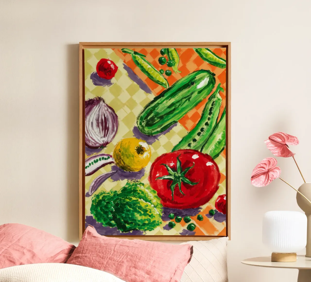 Verdant Harvest Display canvas with Floater frame by Infinite Chroma
