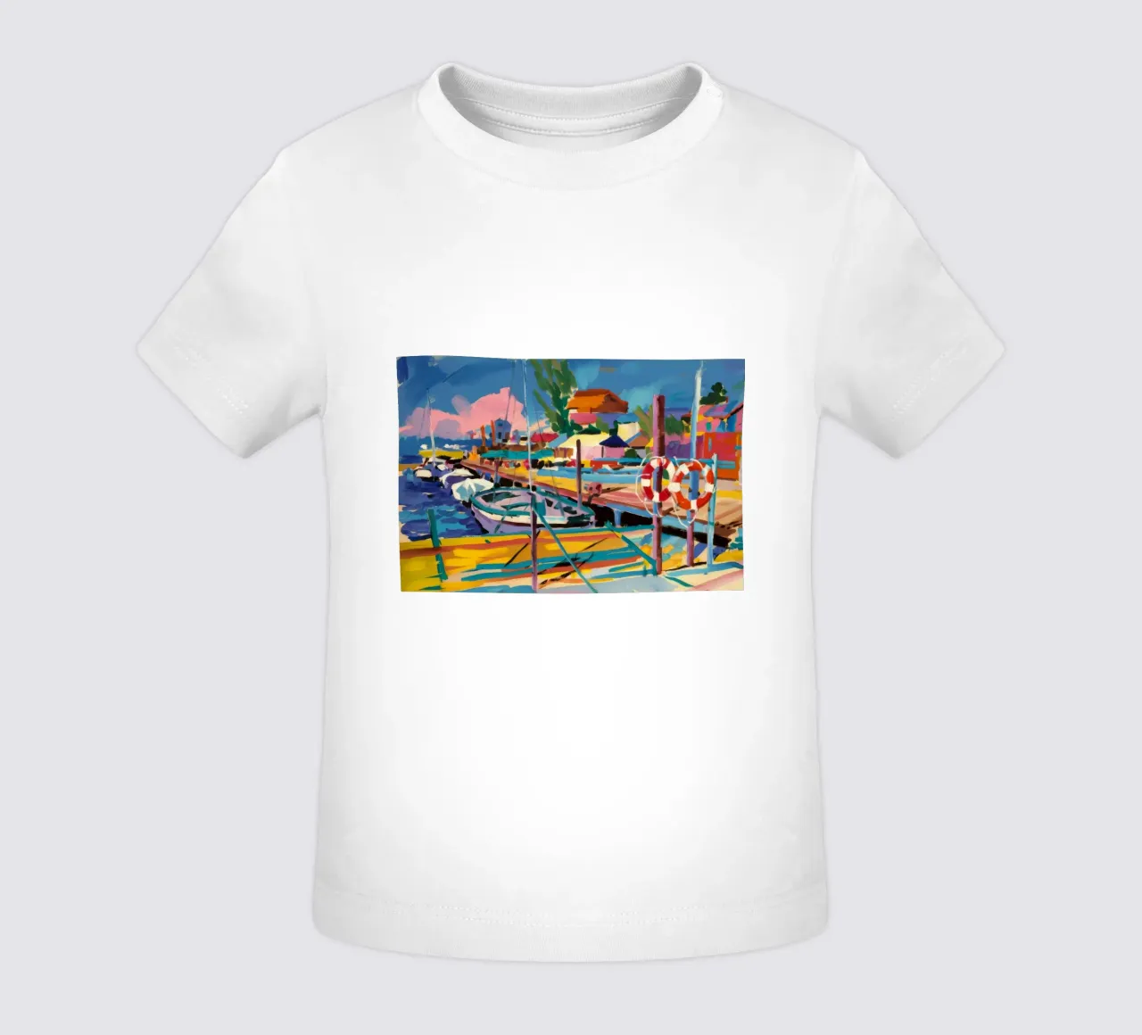 Tonos del puerto a flote camiseta de bebé de Celestial Harmony