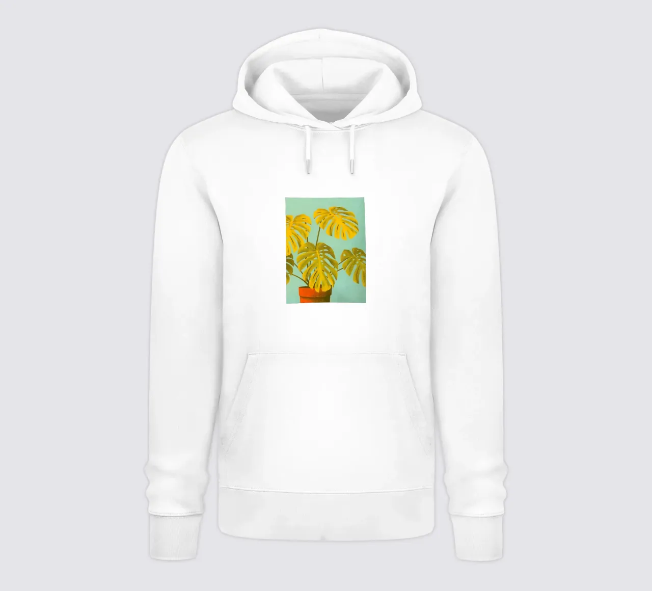 Fiore di Monstera in vaso felpa con cappuccio da SOUL SHOP