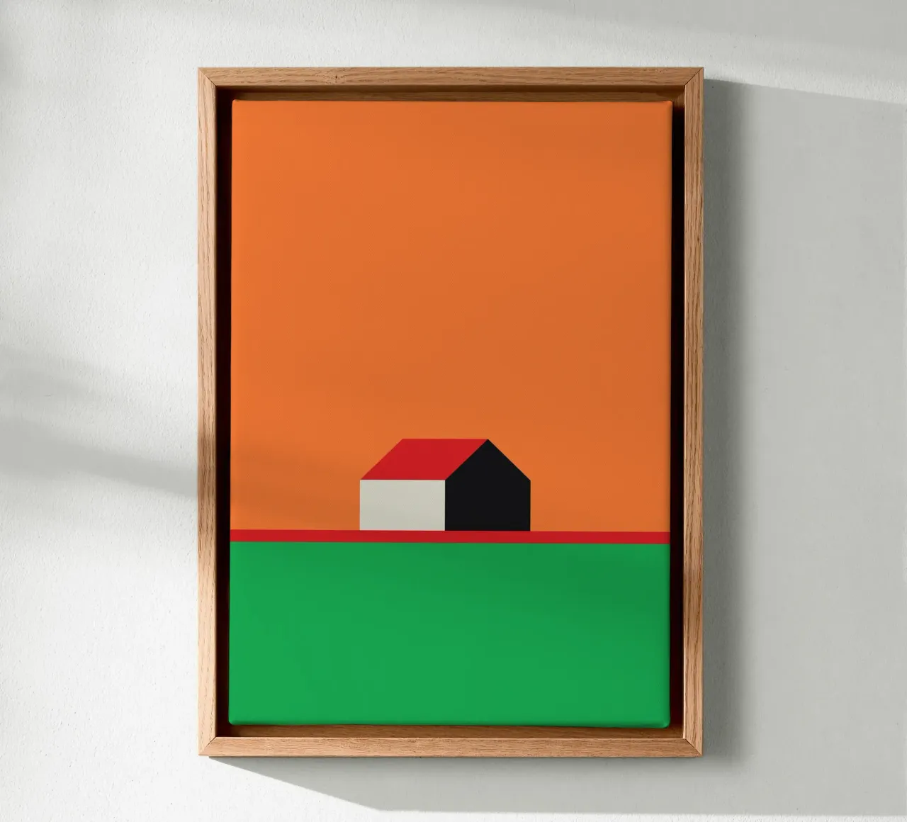 Casa Bauhaus isolata tela con Cornice a cassetta da Family Bauhaus Art