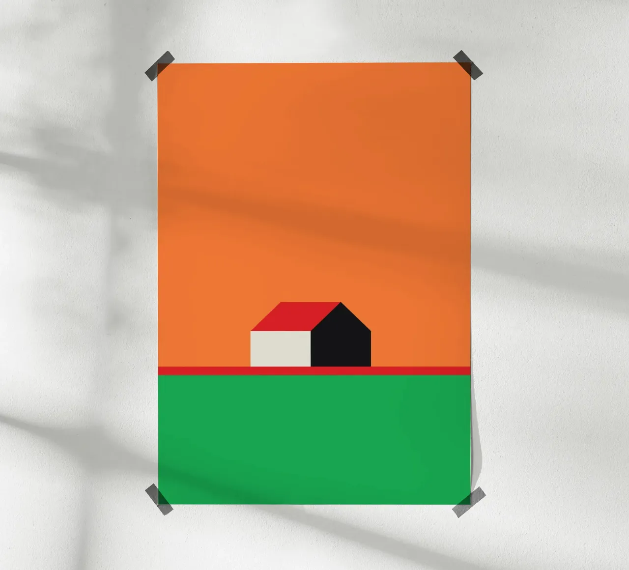 Casa Bauhaus isolata poster da Family Bauhaus Art